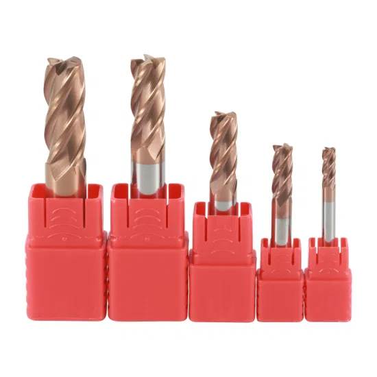 HRC55 4 Flute CNC Machine Tools Milling Cutter Corner Radius End Mill